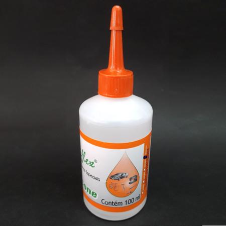 Imagem de Óleo Silicone Para Lubrificar Linha e Fio de Overlock Interlock e Galoneira Frasco 100ml