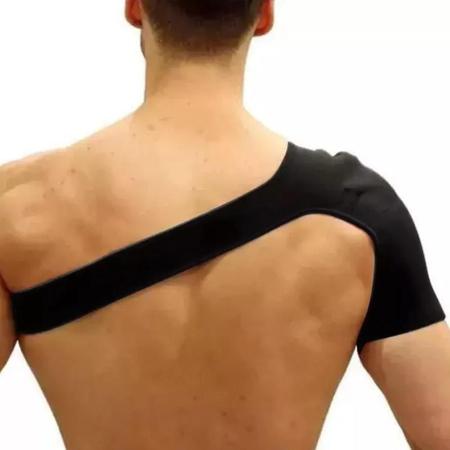 Imagem de Ombreira ortopedica suporte compressor para ombro bilateral bursite artrite reumatismo esportes