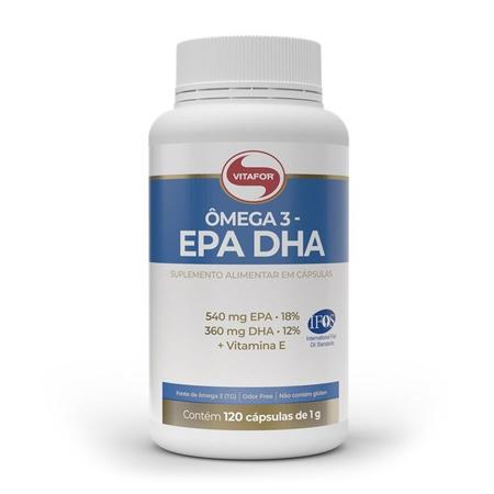Ômega 3 EPA DHA 1g (120 Caps) - Padrão: Único - VitaFor Imagem de Ômega 3 EPA DHA 1g (120 Caps) - Padrão: Único