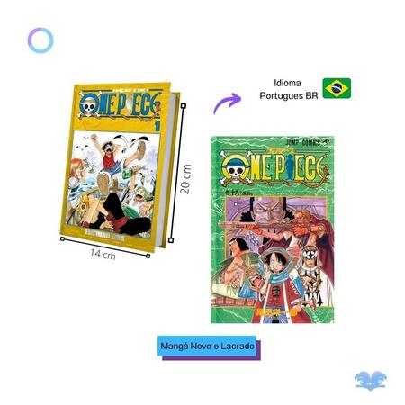 One Piece 3 Em 1 Mangá Vol. 1 Ao 4 - Kit Nova Coleção Panini