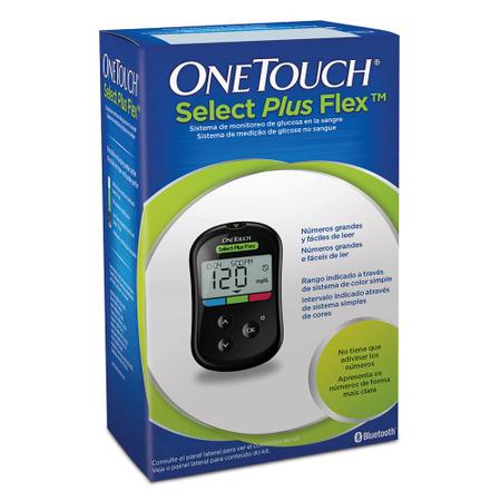 Imagem de One Touch Select Plus Flex Kit Monitor de Glicemia com 1 Aparelho + 1 Lancetador + 10 Lancetas