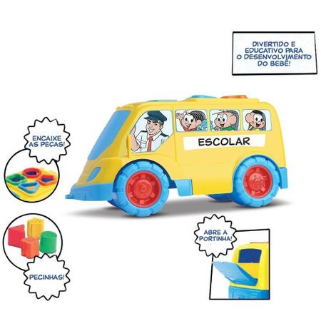 Imagem de Ônibus Didático Turma Da Mônica Educativo Bebê - Samba Toys