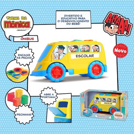 Imagem de Ônibus Didático Turma Da Mônica Educativo Bebê - Samba Toys