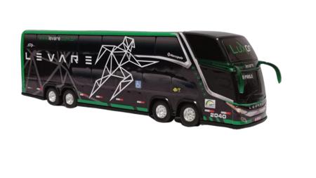 Imagem de Ônibus Em Miniatura Viação Levare 2 Andares 1:43