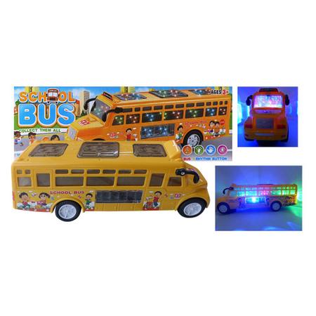 Imagem de Ônibus escolar de brinquedo com luz