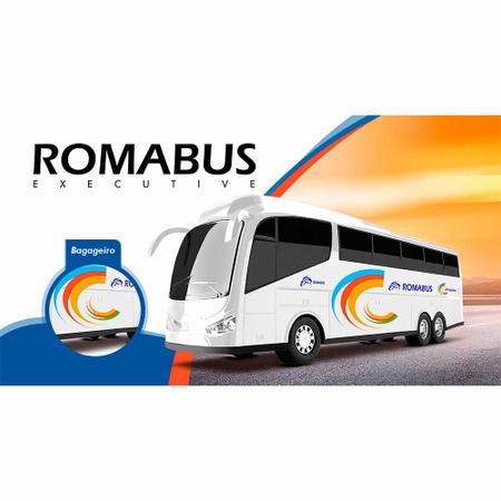 Imagem de Ônibus Roda Livre - Viação Roma Bus Executive - Branco - Roma