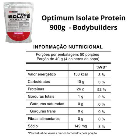 Imagem de Optimum Isolate Whey Protein 900g - Bodybuilders