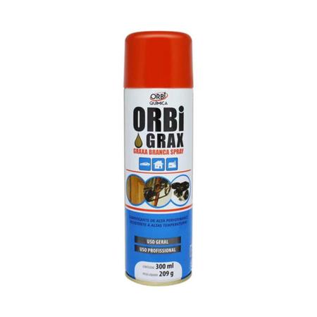 Imagem de Orbi OrbiGrax Graxa Branca Spray 300ml - Orbi Química