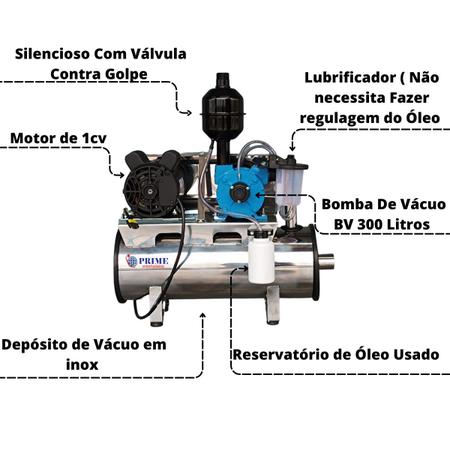 Imagem de Ordenhadeira de leite mecanica balde ao pé INOX para 2 VACAS - Bv 300 motor 1 CV - SUPORTA ATÉ 3 VACAS - PRIME