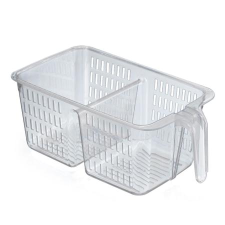 Organizador Cesto com Alça Cristal 3,5 litros 5028 - Arthi Imagem de Organizador Cesto com Alça Cristal 3,5 litros 5028 - Arthi