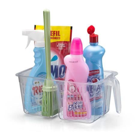 Organizador Cesto com Alça Cristal 3,5 litros 5028 - Arthi Imagem de Organizador Cesto com Alça Cristal 3,5 litros 5028 - Arthi