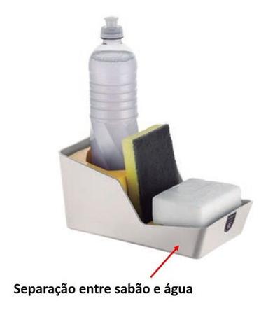 Imagem de Organizador Cozinha De Pia Porta Detergente Esponja - Crippa