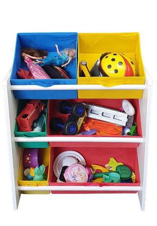 Imagem de Organizador de Brinquedos Infantil Médio Montessoriano Multicolor