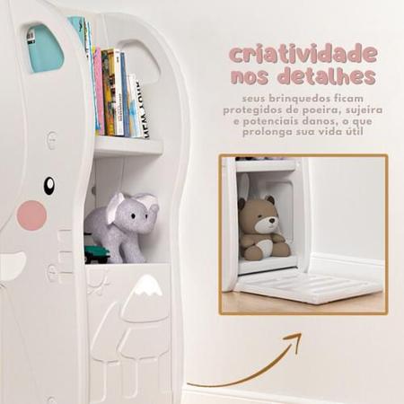 Trio Mini Box de Organizadores de Brinquedos Cinza