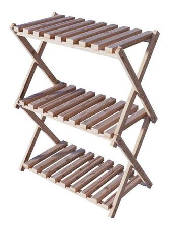 Organizador de calçados triplo madeira treliça multiuso - Technox Imagem de Organizador de calçados triplo madeira treliça multiuso