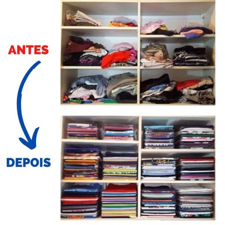 Organizador Camisetas/camisas Bandeja 10 Divisórias - LIMP PLASTIC