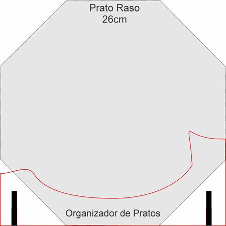 Imagem de Organizador de Pratos Vertical (06 pratos)