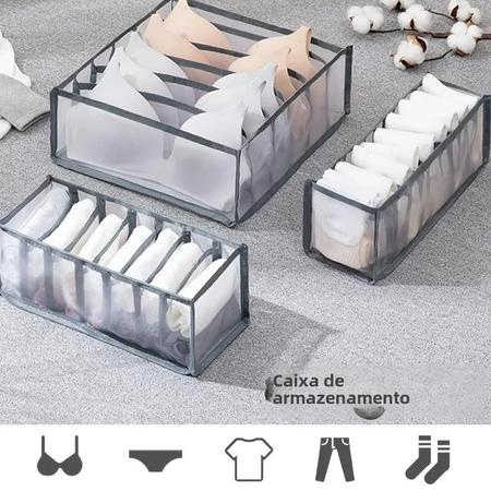 Organizador de Roupas Íntimas e Sutiãs para Gaveta ou Armário Imagem de Organizador de Roupas Íntimas e Sutiãs para Gaveta ou Armário