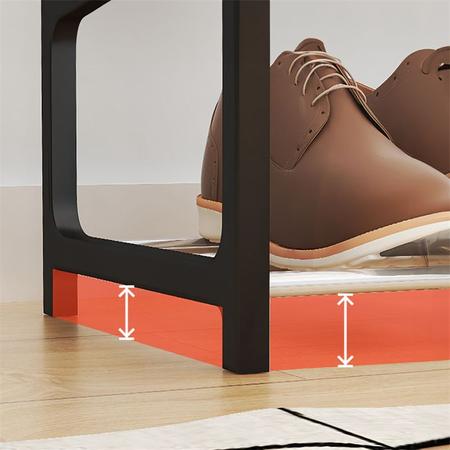 Organizador De Sapatos Prateleira Multiuso Desmontável Portátil Calçados 4 Andares 8 Pares - NIBUS Imagem de Organizador De Sapatos Prateleira Multiuso Desmontável Portátil Calçados 4 Andares 8 Pares