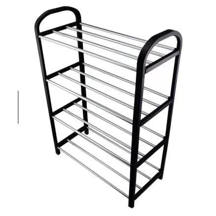 Organizador De Sapatos Prateleira Multiuso Desmontável Portátil Calçados 4 Andares 8 Pares - NIBUS Imagem de Organizador De Sapatos Prateleira Multiuso Desmontável Portátil Calçados 4 Andares 8 Pares