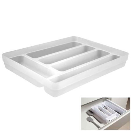 Imagem de Organizador de Utensílios 3 Nichos 27cm x 35cm x 5,5cm Branco