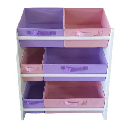 Imagem de Organizador Infantil Porta Brinquedos Colorido Quarto Armário