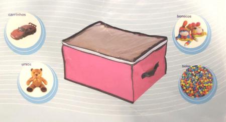Organizador Multiuso com Ziper Tnt Dobravel Armário - Rocie Imagem de Organizador Multiuso com Ziper Tnt Dobravel Armário - Rocie