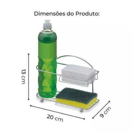 Imagem de Organizador P/ Pia Porta Detergente, Sabão E Bucha Passerini