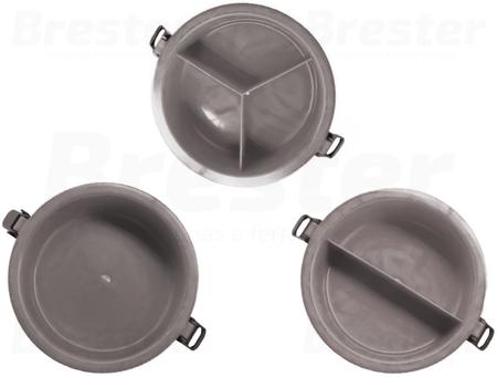 Organizador Para Alimentos Milão Marmita Térmica Plástica Tripla Com Divisória 1,5 Litros Unitermi Imagem de Organizador Para Alimentos Milão Marmita Térmica Plástica Tripla Com Divisória 1,5 Litros Unitermi