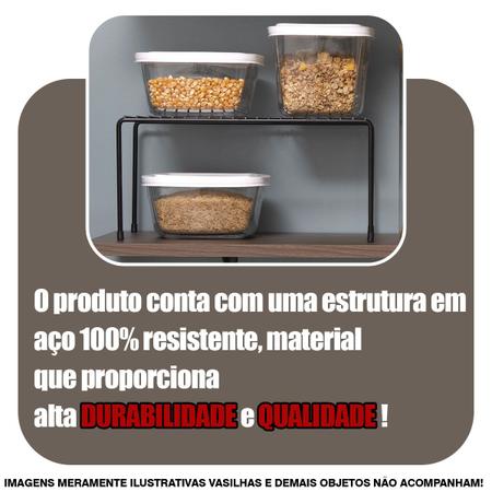 Imagem de Organizador Para Cozinha Armário Prateleira Aramado
