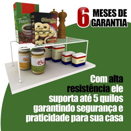 Imagem de Organizador Para Cozinha Armário Prateleira Aramado Grande