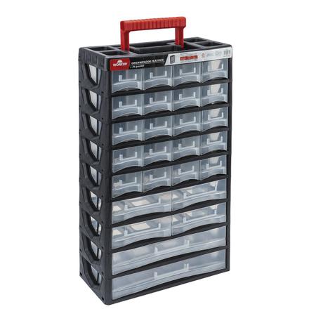 Organizador Para Ferramentas Worker 940763 Plástico 26 Gavetas Imagem de Organizador Para Ferramentas Worker 940763 Plástico 26 Gavetas