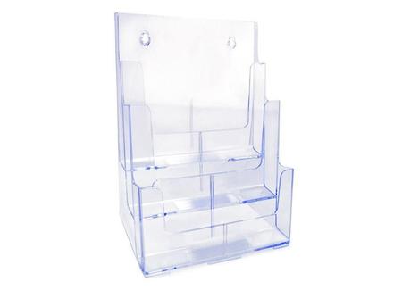 Organizador Triplo Vertical Cristal - Waleu Imagem de Organizador Triplo Vertical Cristal