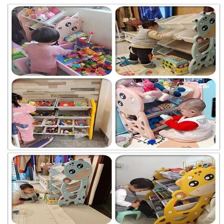 Imagem de Organizadora infantil estante brinquedos caixa bau armario quarto bebe multiuso porta treco 