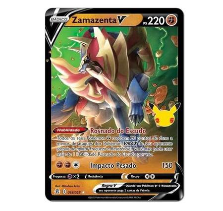 Original Carta Pokemon Lendaria ultra rara Zeraora V em Promoção