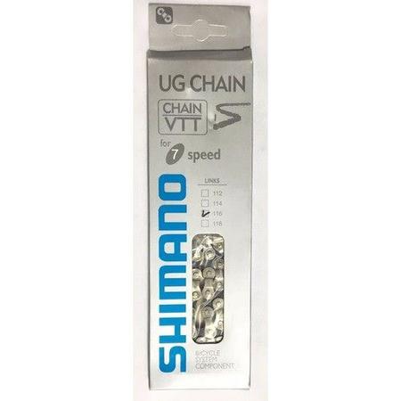 Imagem de Original Corrente Shimano Indexada UG Chain 7s 116L Nova