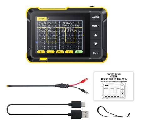 Imagem de Osciloscópio digital portátil de 2,8 polegadas, 400V, tensão de 2,5 MS/s