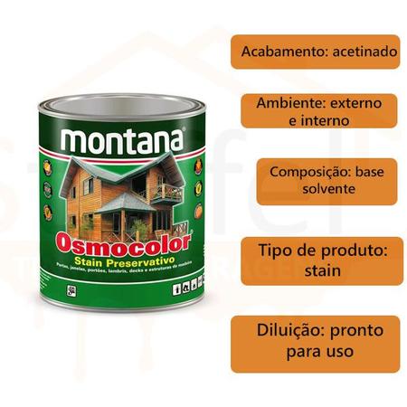 Agostini - Na serraria Agostini você encontra Osmocolor na cor Cedro  Semi-transparente. Osmocolor Stain já é sinônimo de qualidade e possui  registro no IBAMA como stain preservativo, o que comprova sua ação