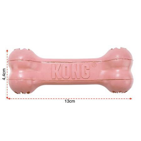 Imagem de Ossinho Recheável para Cachorro Kong Goodie Bone Puppy Pequeno Rosa