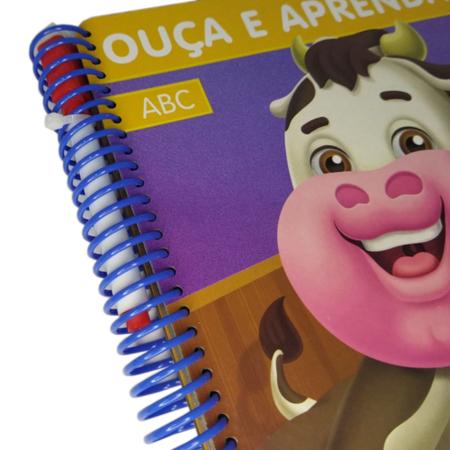 Imagem de Ouça e aprenda: ABC - Português - Blu Editora - 2018 / Com canetinha e apagador - Livro Sonoro