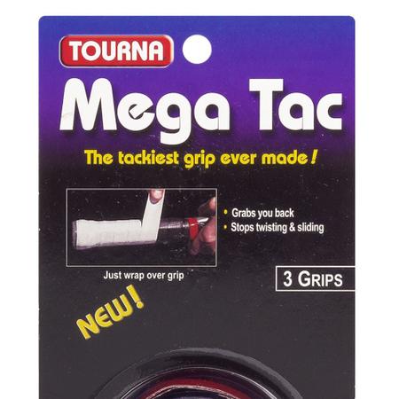Imagem de Overgrip Tourna Mega Tac Preto - Pack Com 3 Unidades (Preto)