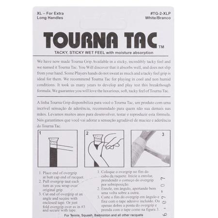 Imagem de Overgrip Tourna TAC - Cart c/ 3 pcs - Branco