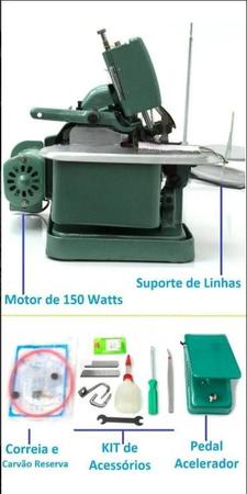 Imagem de Overlock GN1-6D verdinha  Semi-Industrial 220v+LED