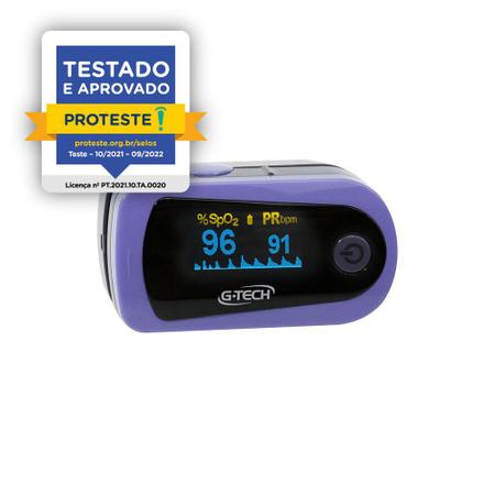 Imagem de Oxímetro Digital De Pulso Portátil De Dedo G-tech Com Estojo