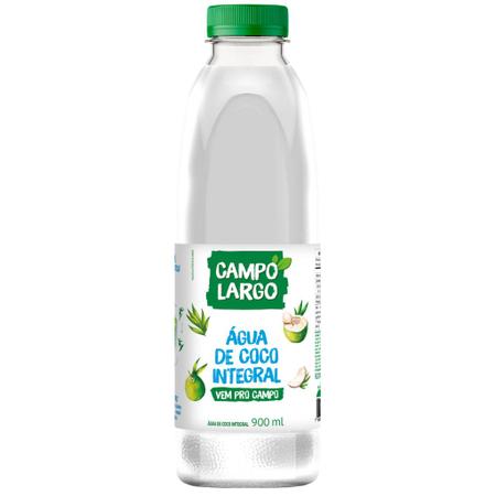 Imagem de Pack 6 unidades Água de Coco Integral Campo Largo 900ml - Kit com 6x900ml