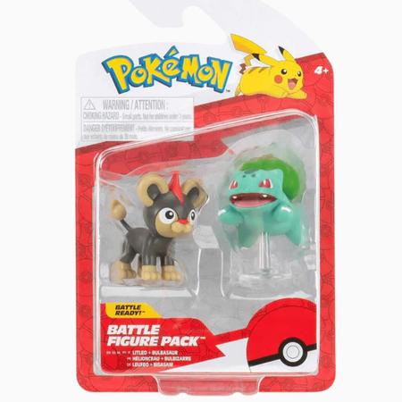 Imagem de Pack Battle Figure Litleo e Bulbassauro Pokémon Sunny 3421