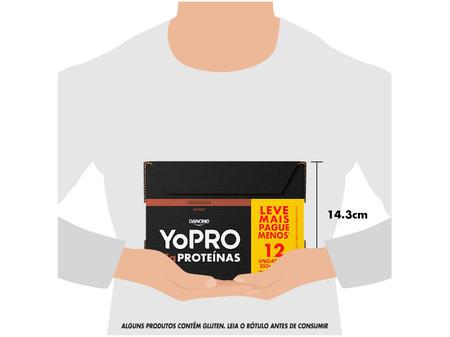 Imagem de Pack Bebida Láctea UHT com 15g de Proteínas YoPRO Chocolate 250ml 12 Unidades