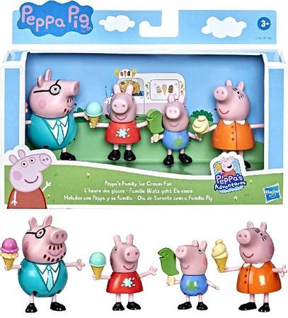 Peppa Pig - Dia De Sorvete Com A Família Pig - F3762 - Hasbro