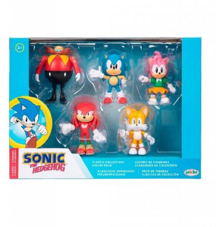 Bonecos Sonic - Personagens Colecionáveis - Pack Com 5 - 3440