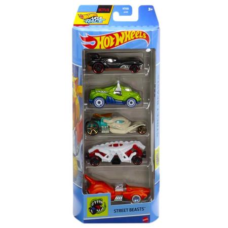 Imagem de Pacote c/ 5 Carrinhos (Pack) Hot Wheels 1/64 - Mattel